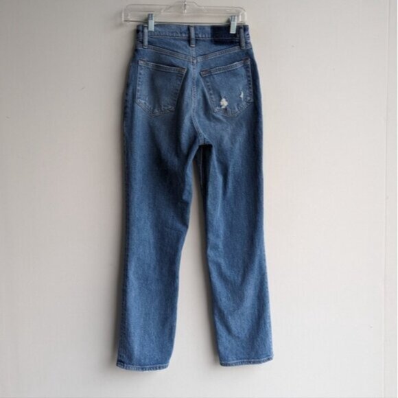 Abercrombie 90s Straight Ultra High Rise Jeans with Criss Cross Waistband - Picture 6 of 6
